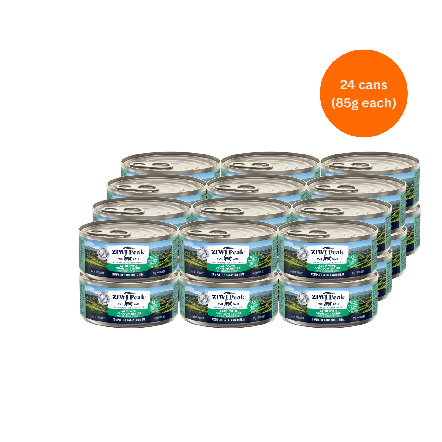 ZIWI Peak Lamb & Venison Wet Cat Food Grain-Free High Protein Premium