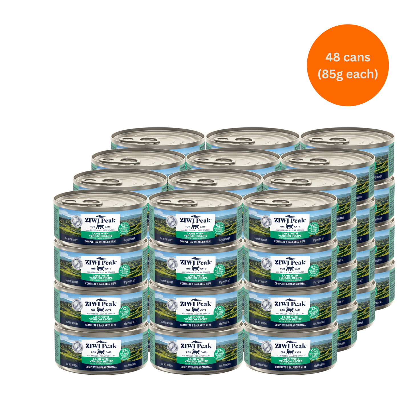 ZIWI Peak Lamb & Venison Wet Cat Food Grain-Free High Protein Premium