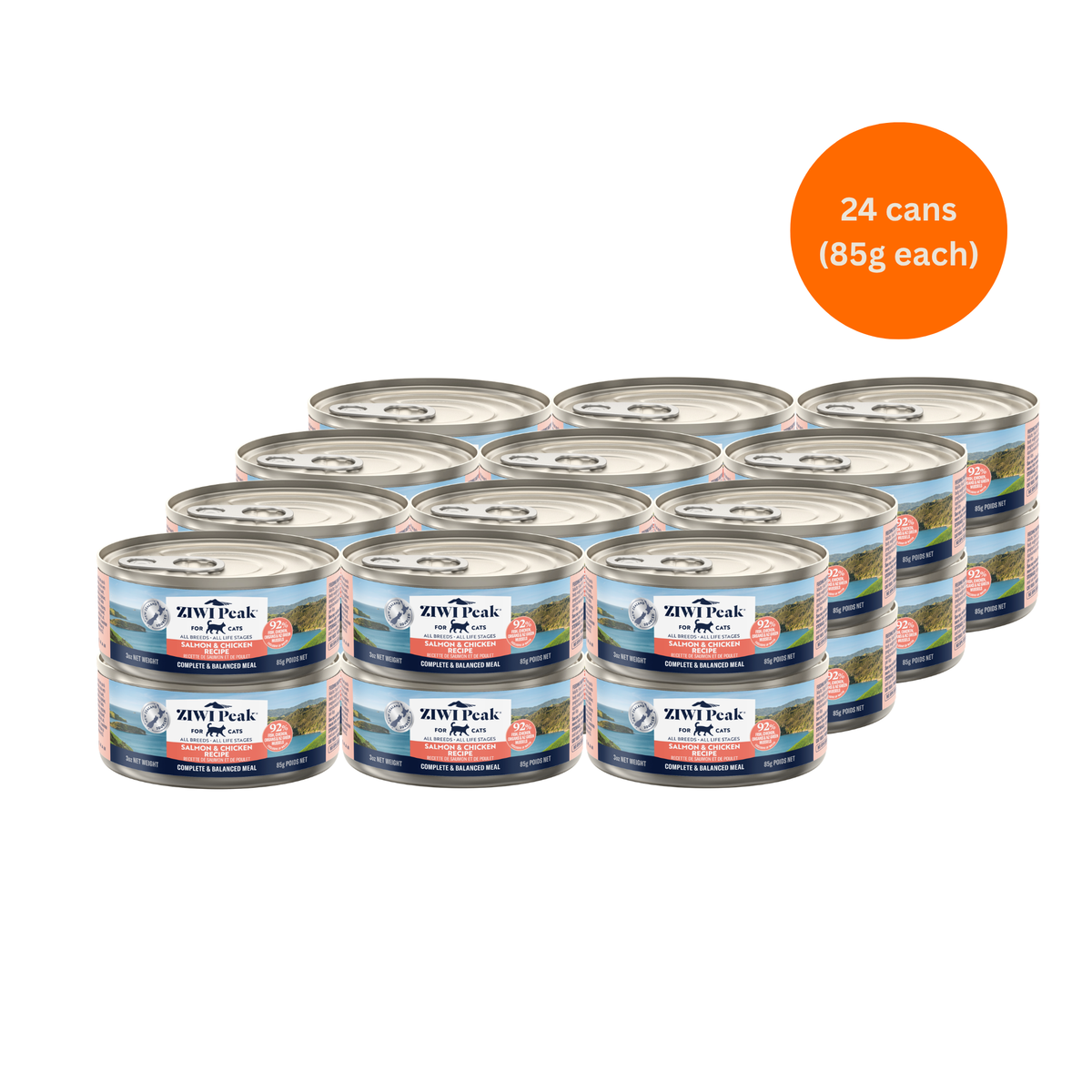 ZIWI Peak Salmon & Chicken Wet Cat Food Grain-Free High Protein Premium