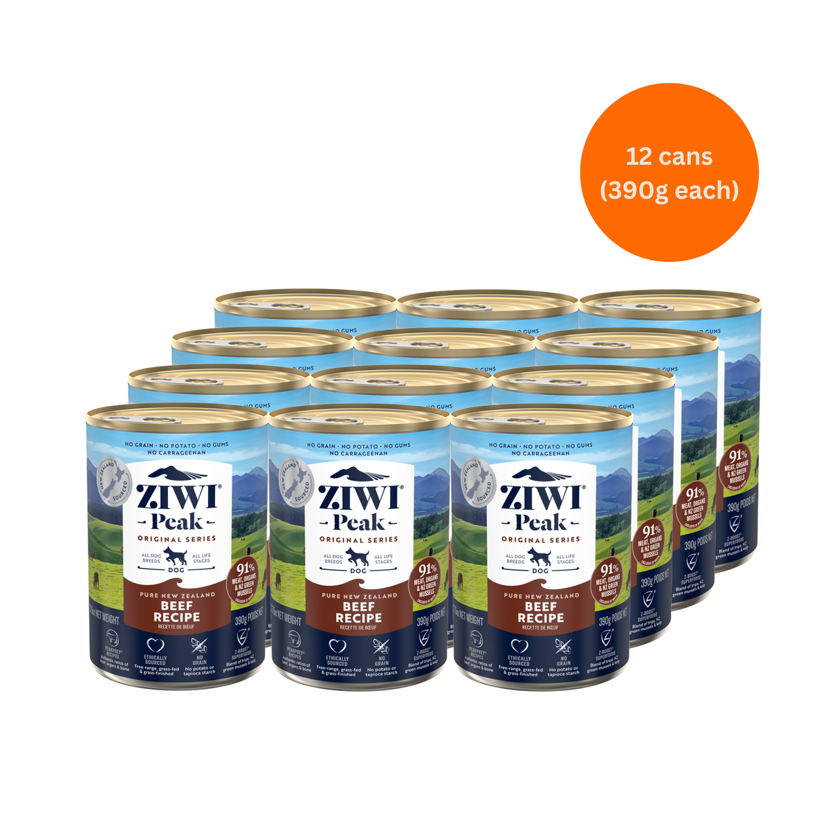 ZIWI Peak Beef Recipe Canned Dog Food – Premium Wet Dog Food