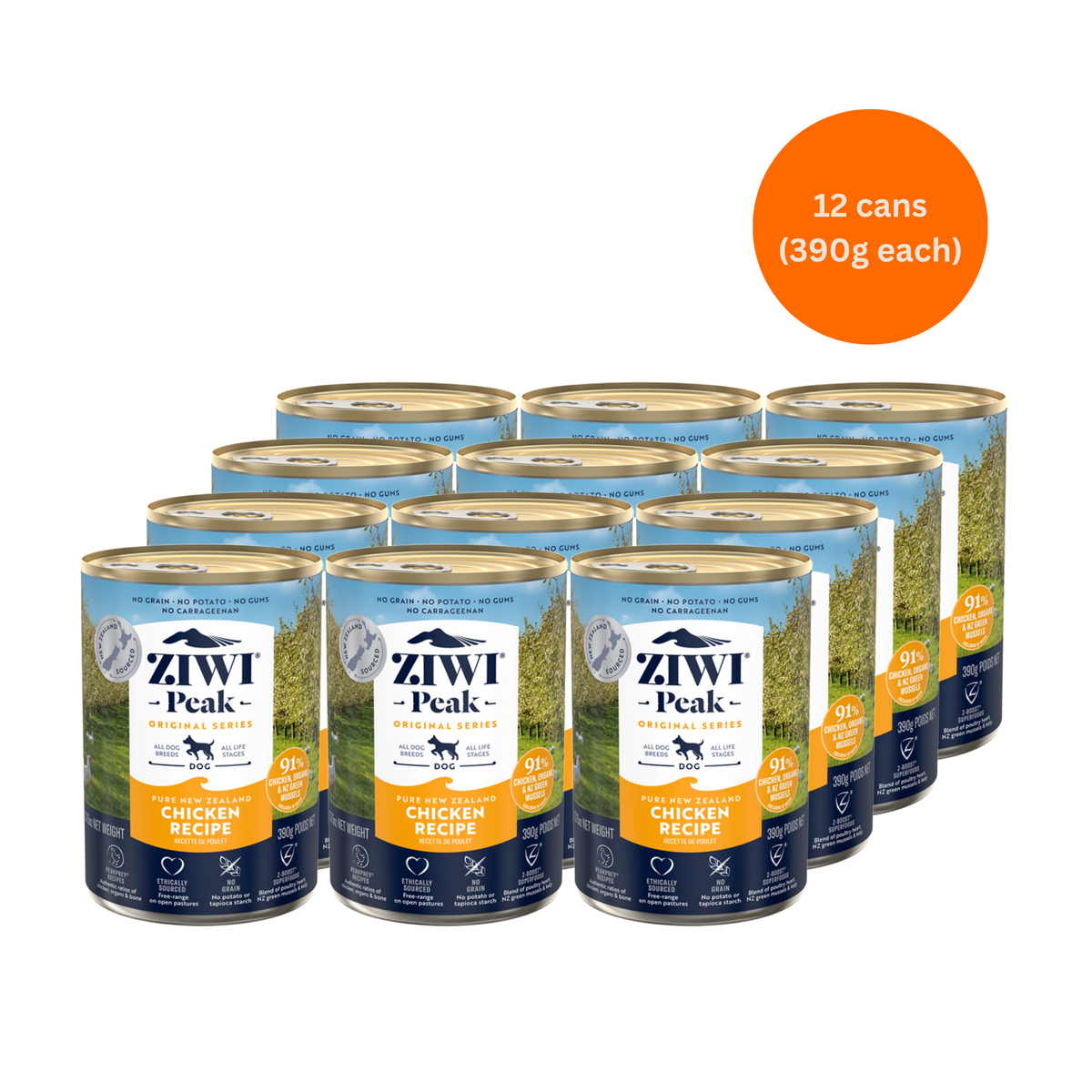 ZIWI Peak Chicken Wet Dog Food 170g Grain-Free High Protein Premium