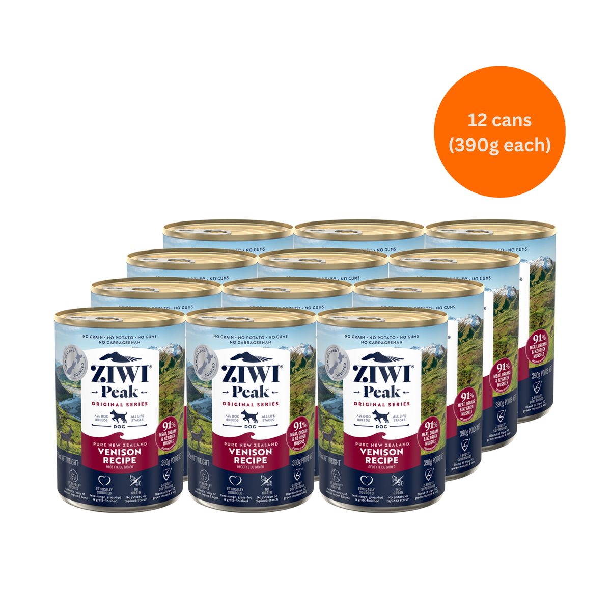 ZIWI Peak Venison Wet Dog Food 170g Premium Grain-Free