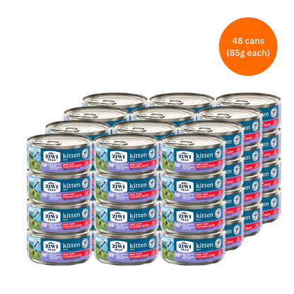 ZIWI Peak Beef with Mackerel (Kitten) Wet Cat Food Grain-Free High Protein Premium