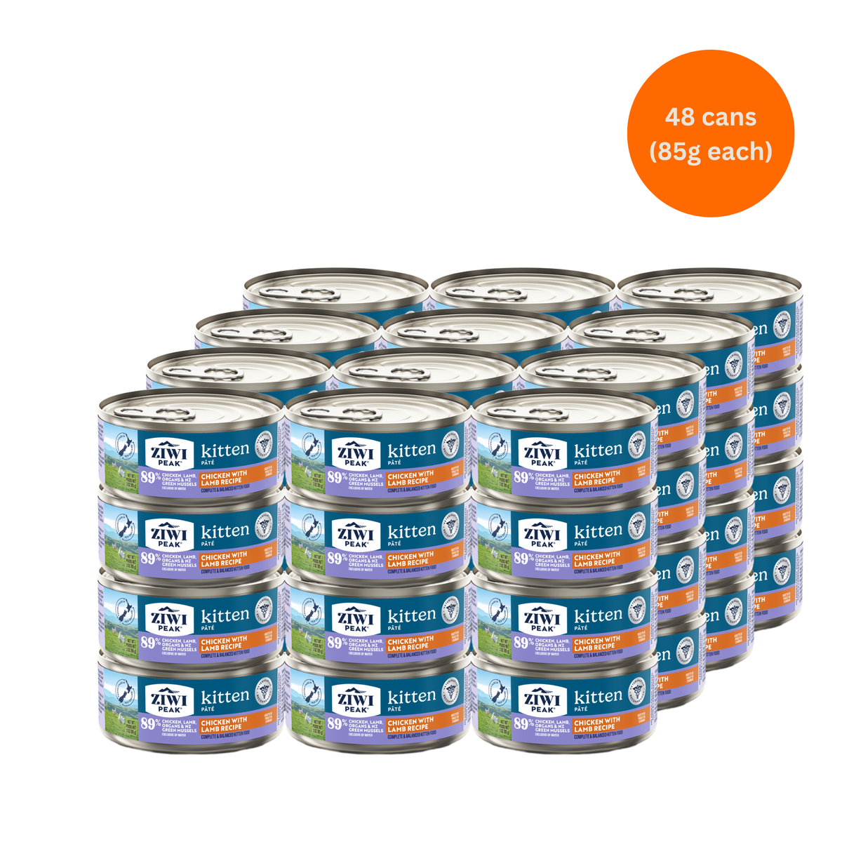 ZIWI Peak Chicken with Lamb (Kitten) Wet Cat Food Grain-Free High Protein Premium