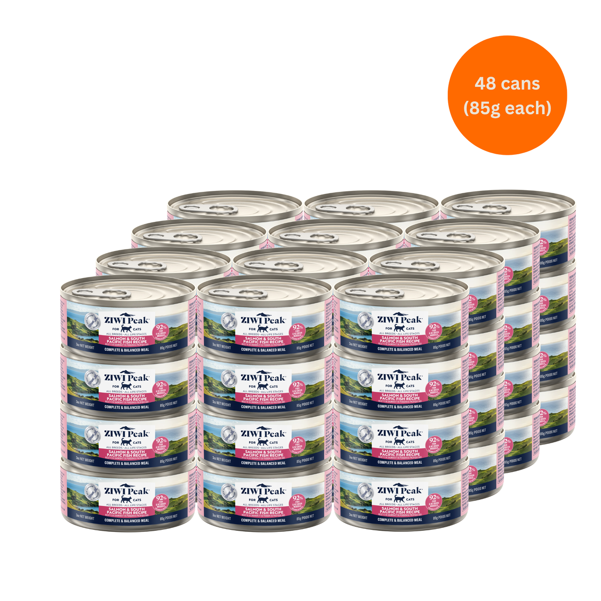 ZIWI Peak Salmon & South Pacific Fish Wet Cat Food Grain-Free High Protein Premium